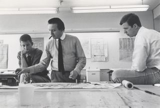Price leads a team of students working on a design project at The Rice Design Fete