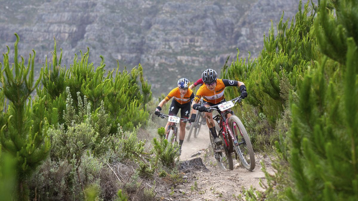 Sina Frei and Laura Stigger at the Absa Cape Epic MTB