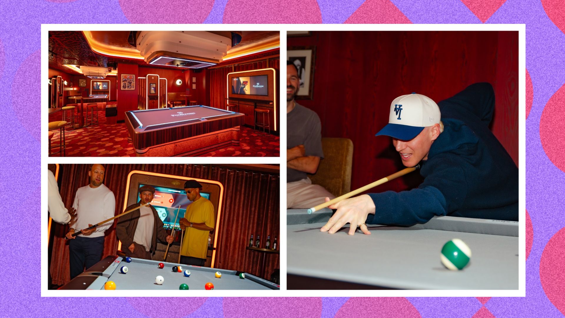 People playing pool at Poolhouse London