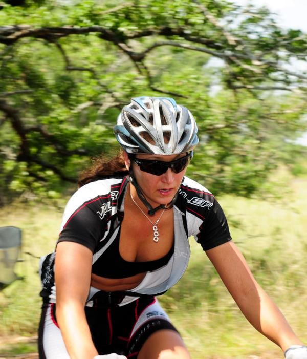 Danae York (Voler) with one lap to go