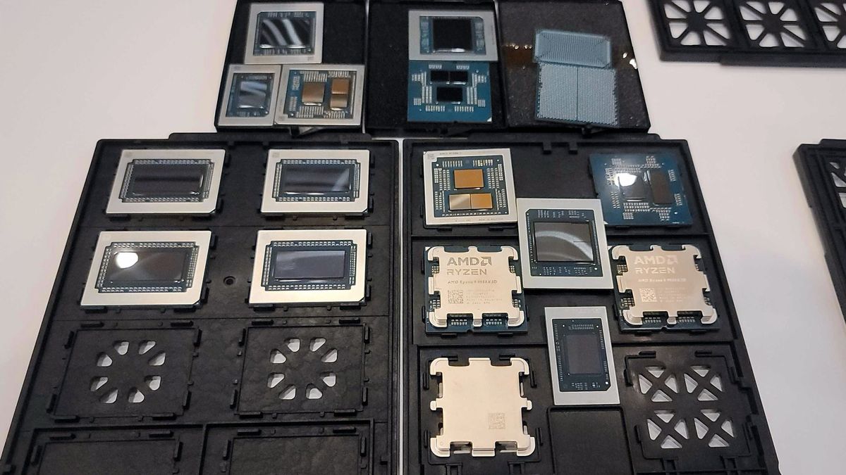 Here's all the sexy silicon AMD launched at CES 2025 - family die photos of Strix Halo, Krackan Point, Ryzen 9000X3D, Fire Range, and Hawk Point Refresh