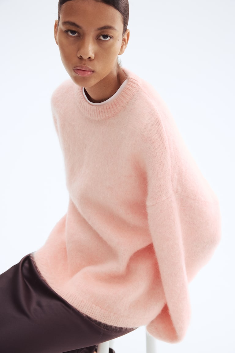 Oversized Mohair-Blend Jumper