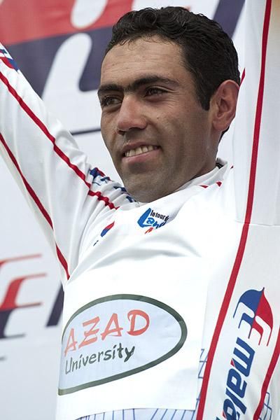 Rahim Emami (Azad University) from Iran remains the leading Asian rider on the GC.