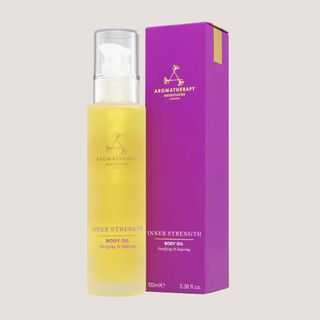 Aromatherapy Associates body and shower oil in glass container