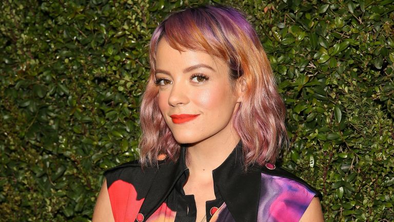 Lily Allen smiling 