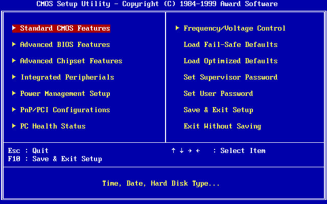 periferiche integrate nel BIOS di Windows parecchie