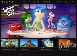 The current Pixar site is unlikely to fill you with joy. Time for a revamp!