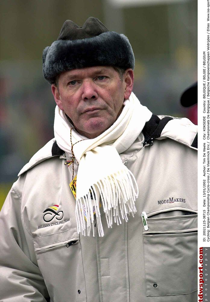 Erik De Vlaeminck was coach of the Belgian cycle-cross team