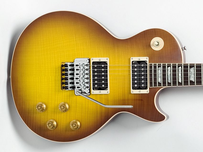 The Floyd Rose double-locking vibrato allows for an extremely low action