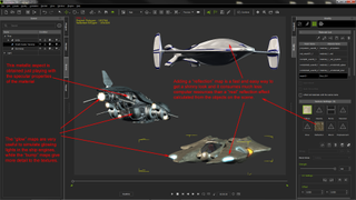 Using the material's editor of iClone to change the aspect of the imported ships