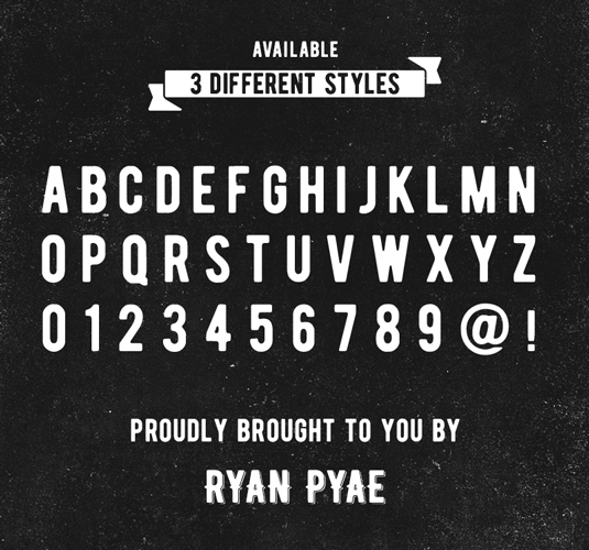 Free font: Bernier