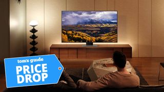 Samsung Q80C QLED TV in a living room