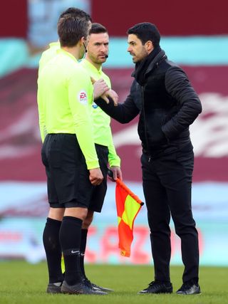 Arsenal manager Mikel Arteta has been unhappy with a number of decisions against his side in recent weeks.