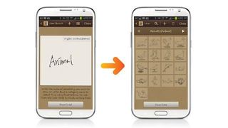 We provide a walkthrough of Samsung's Idea Sketch feature on the Note II