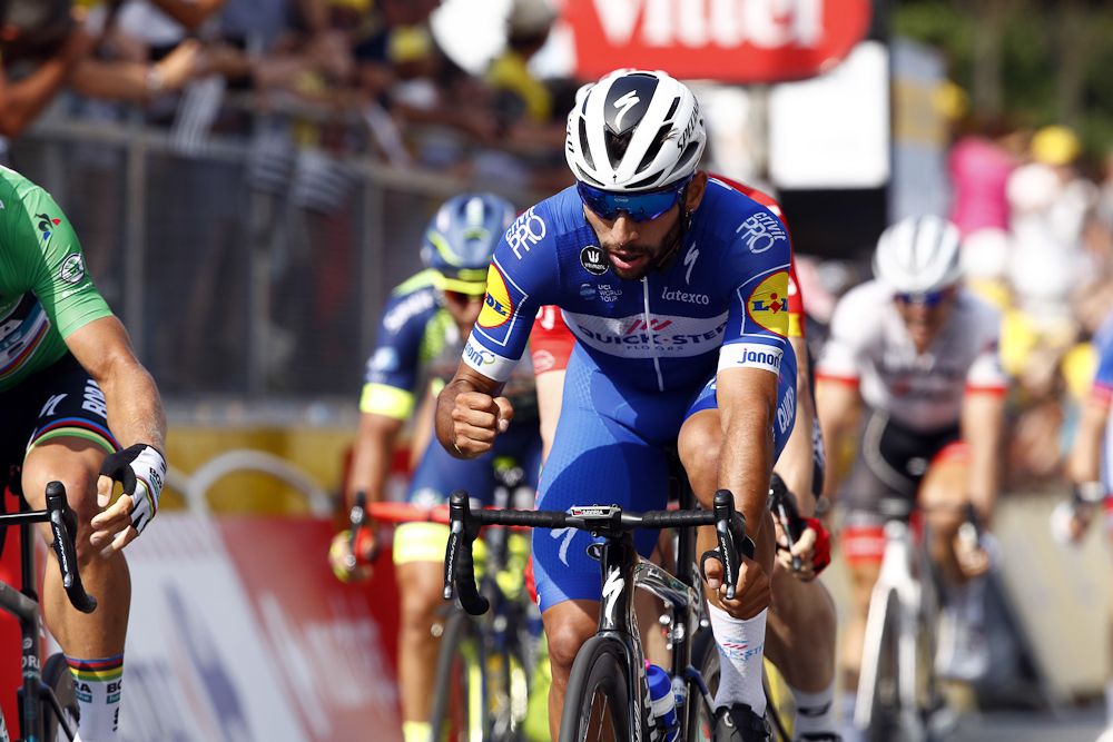 Fernando Gaviria (Quick-Step Floors) wins stage 4 at the Tour de France