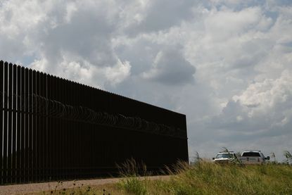 A section of the southern border wall in the Rio Grande Valley.