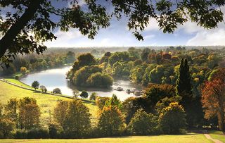 The view from Richmond Hill down the Thames, the only protected view in Britain. The Star and Garter home at the top of the hill was recently converted into luxury apartments.