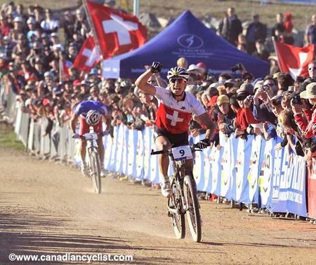 Nino Schurter (Switzerland) wins the cross country World Championship