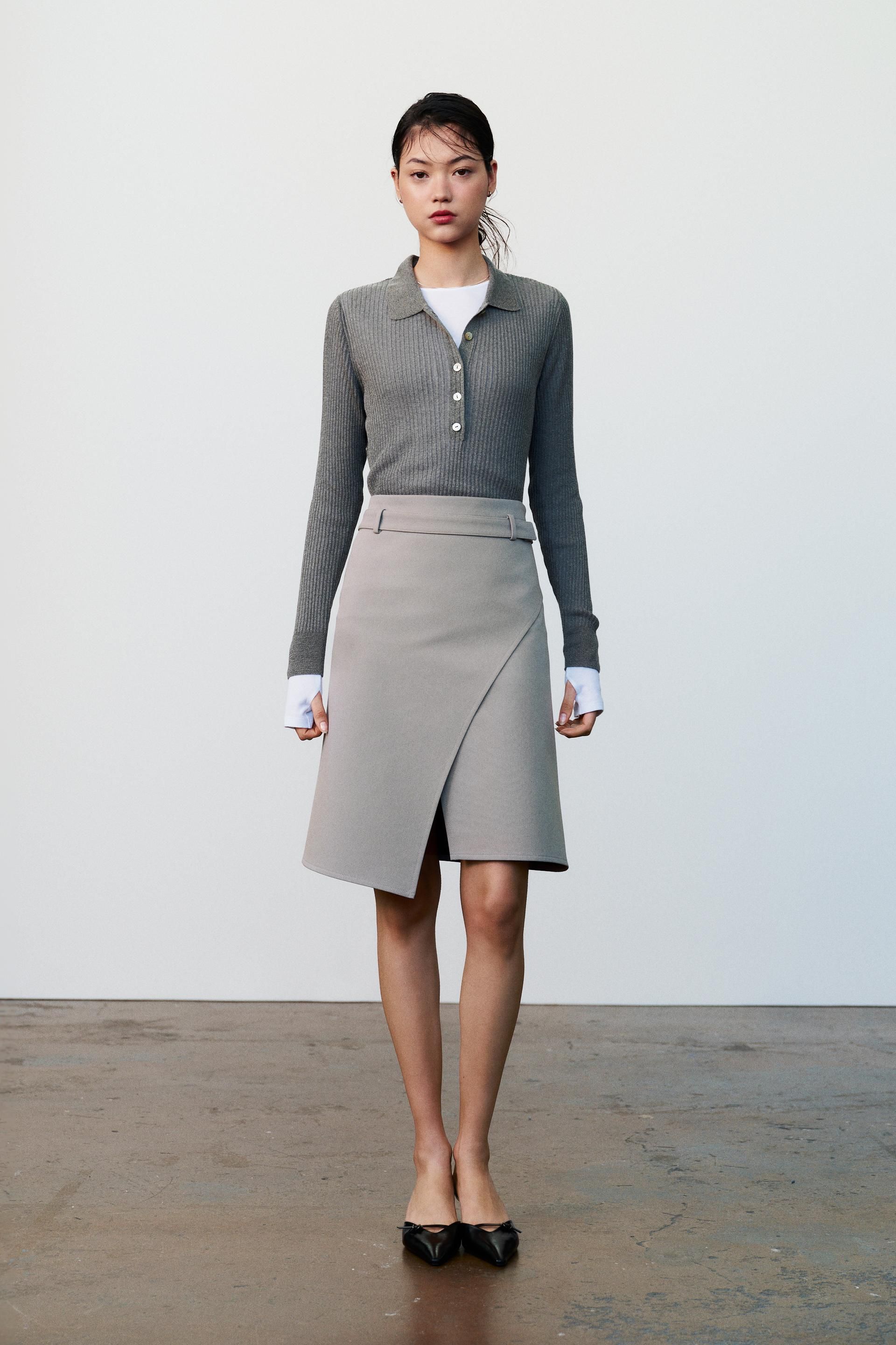 Midi Skirt With Buckle