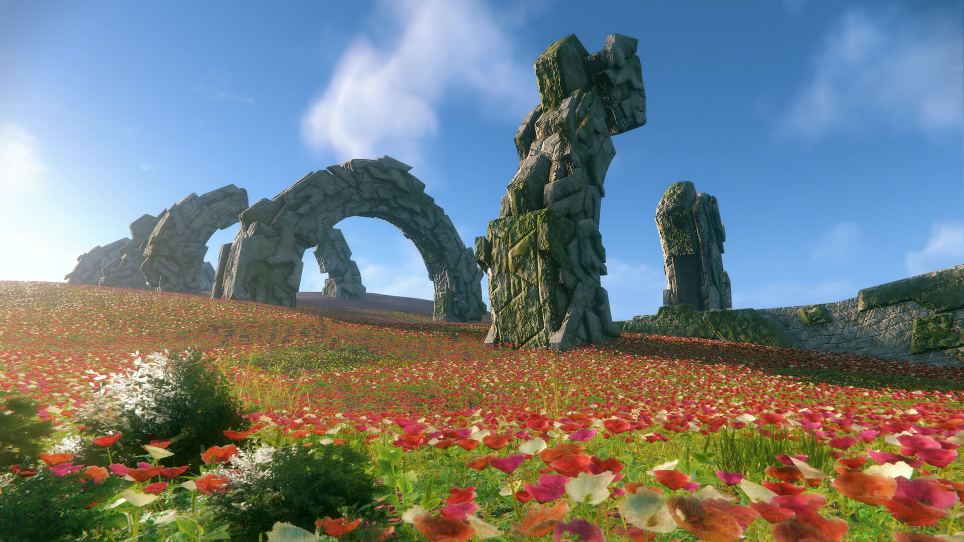 Sonic Frontiers landscape screenshot