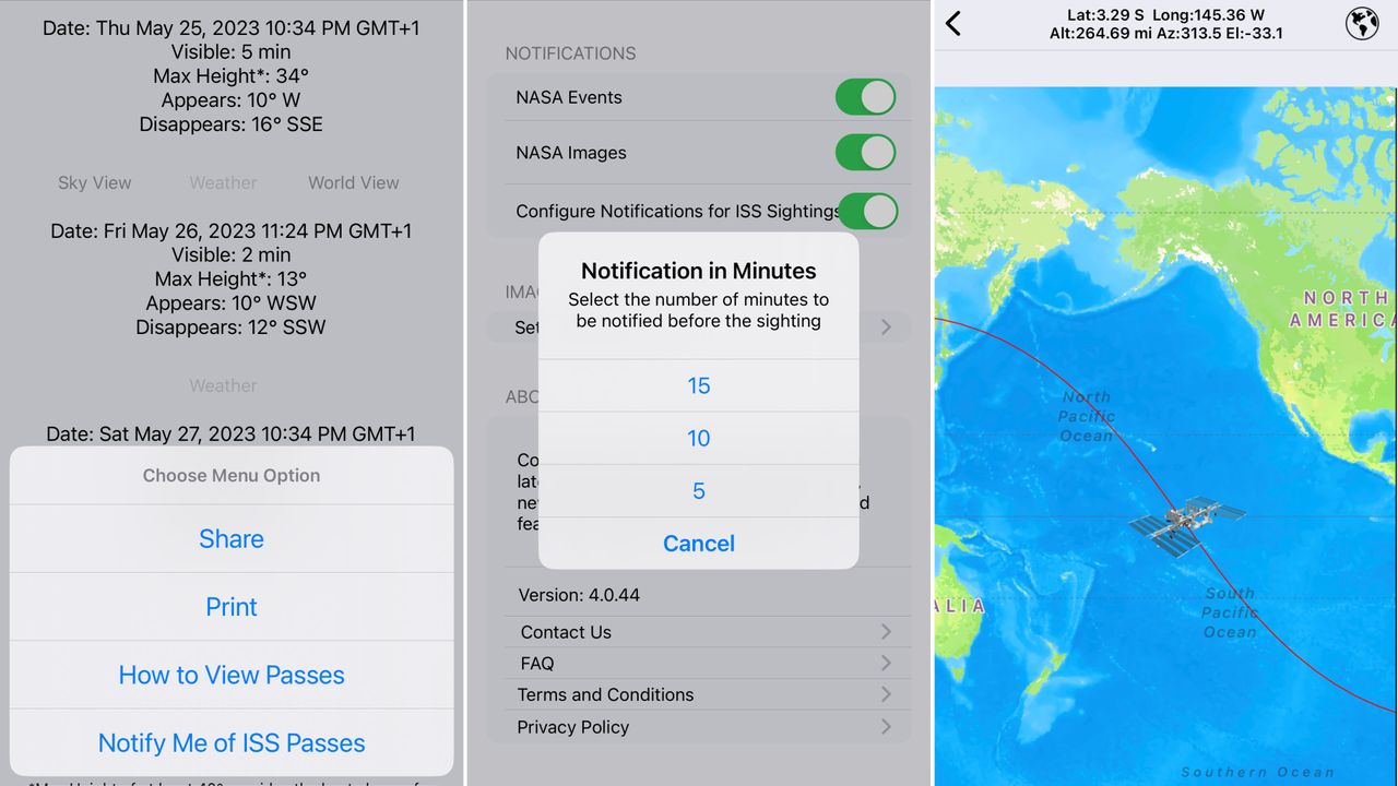 NASA app screenshot