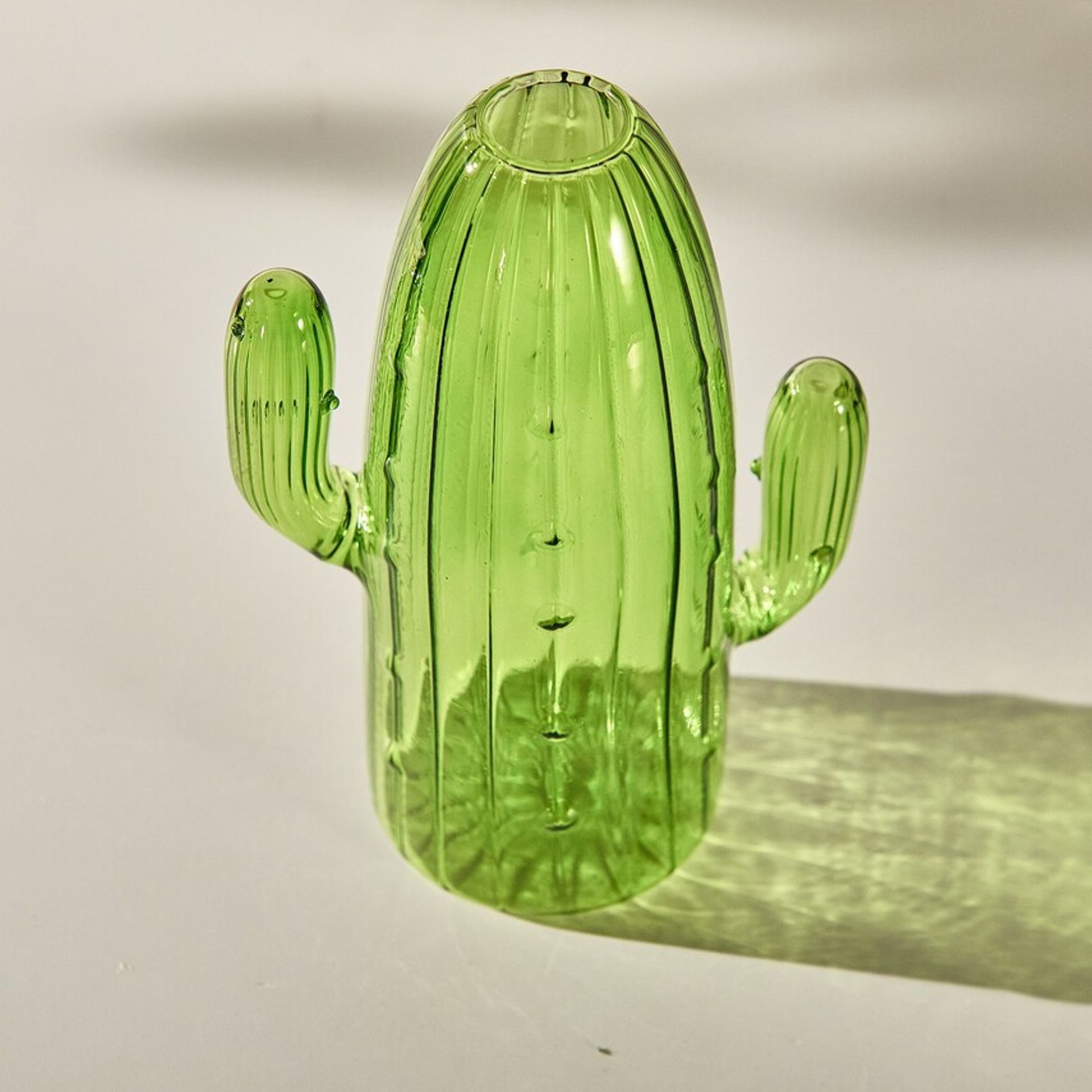 Bobbiagr Handmade Glass Cactus Vase