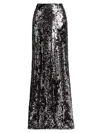 Zeta Sequined Maxi Skirt