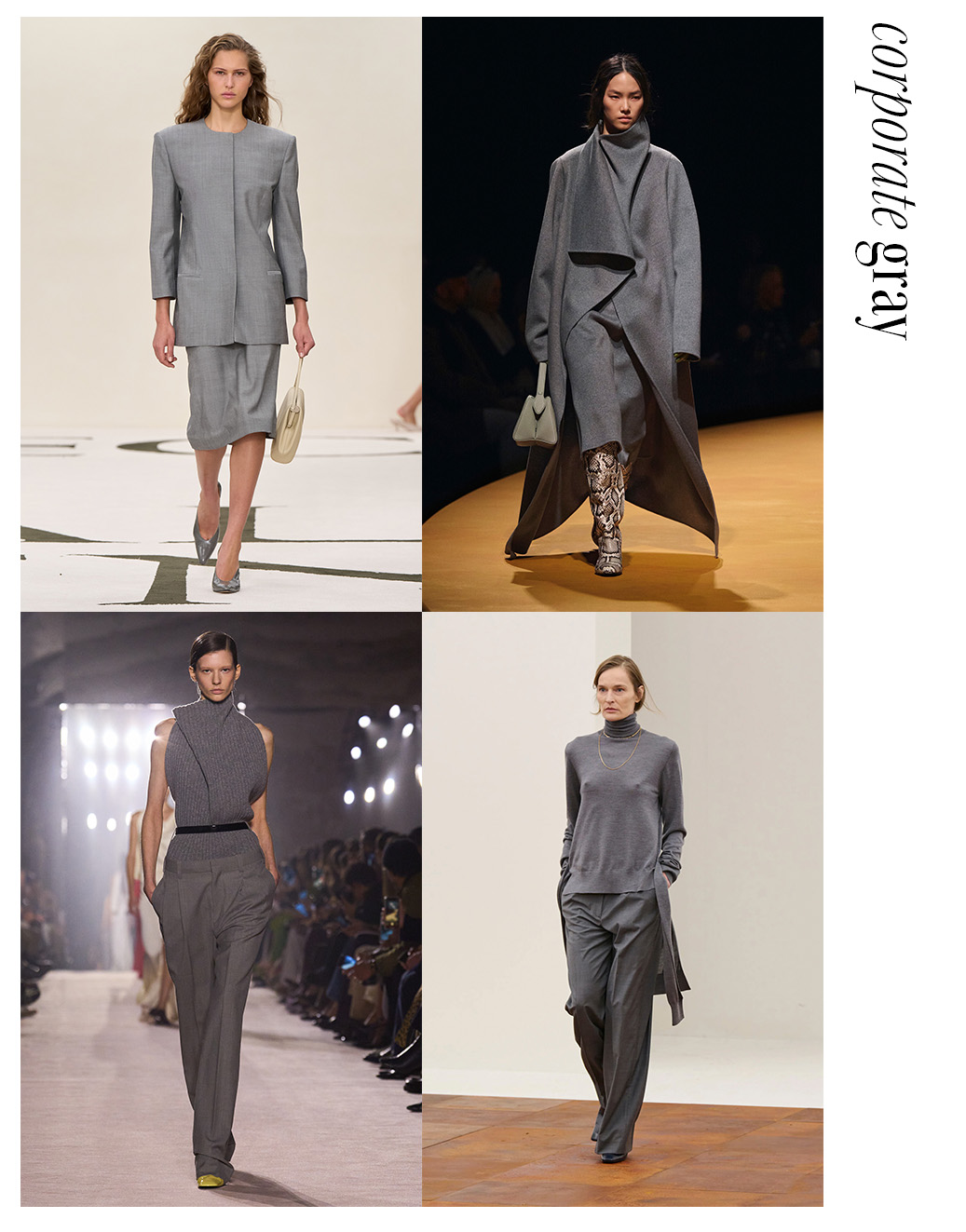 Photo collage of Fall 2025 color trends.