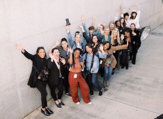 A group photo from the click away female conference photography