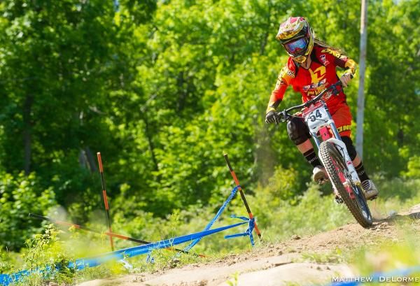 Lauren Daney (DRD Intense) on her way to a win at Mountain Creek