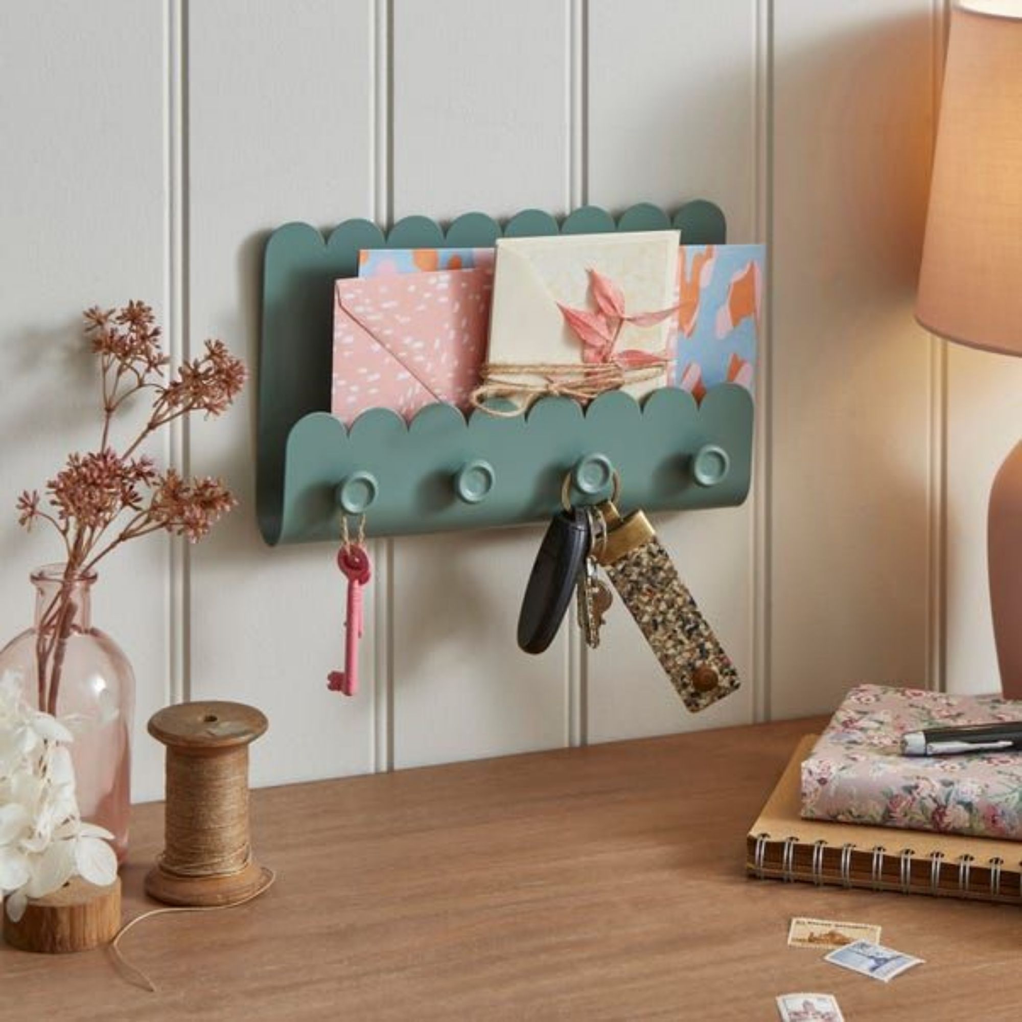 Remi Letter Rack &amp;amp; Key Hooks