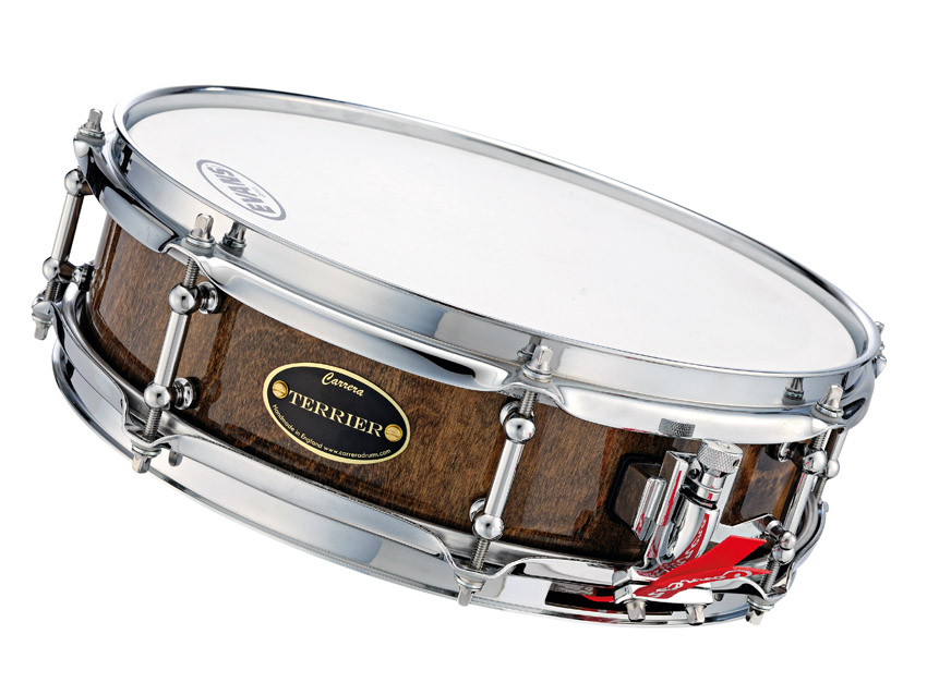 The snare sound is controlled but lively - it snaps, crackles and pops.