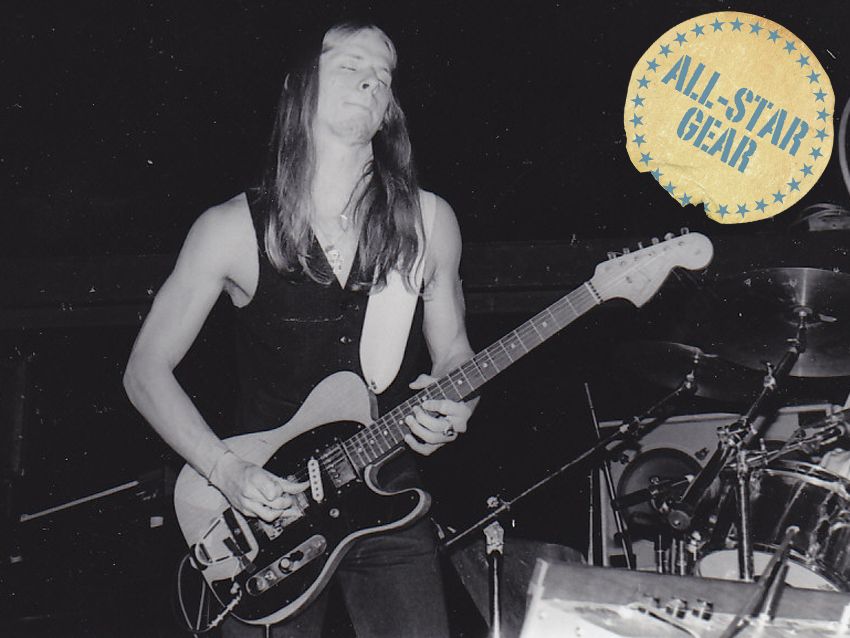Steve Morse plays his Frankenstein Telecaster with the Dixie Dregs, 8 June 1978
