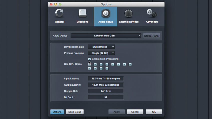 Your DAW will enable you to adjust your sample rates, bit depths and buffer sizes.