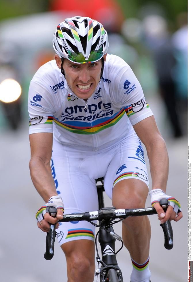 Rui Costa (Lampre-Merida) grits his teeth