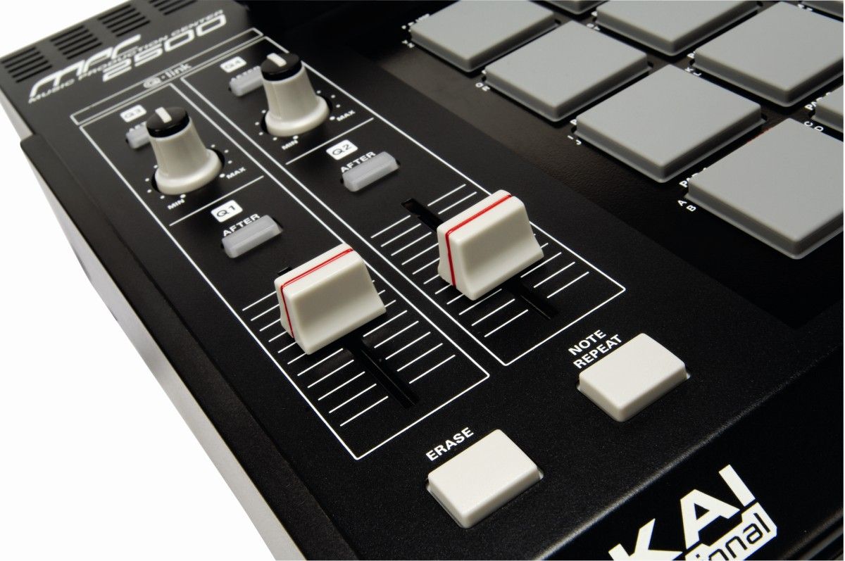 The faders are now located on the left hand side of the unit