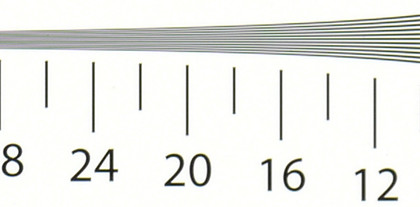 Cropped resolution image iso 100