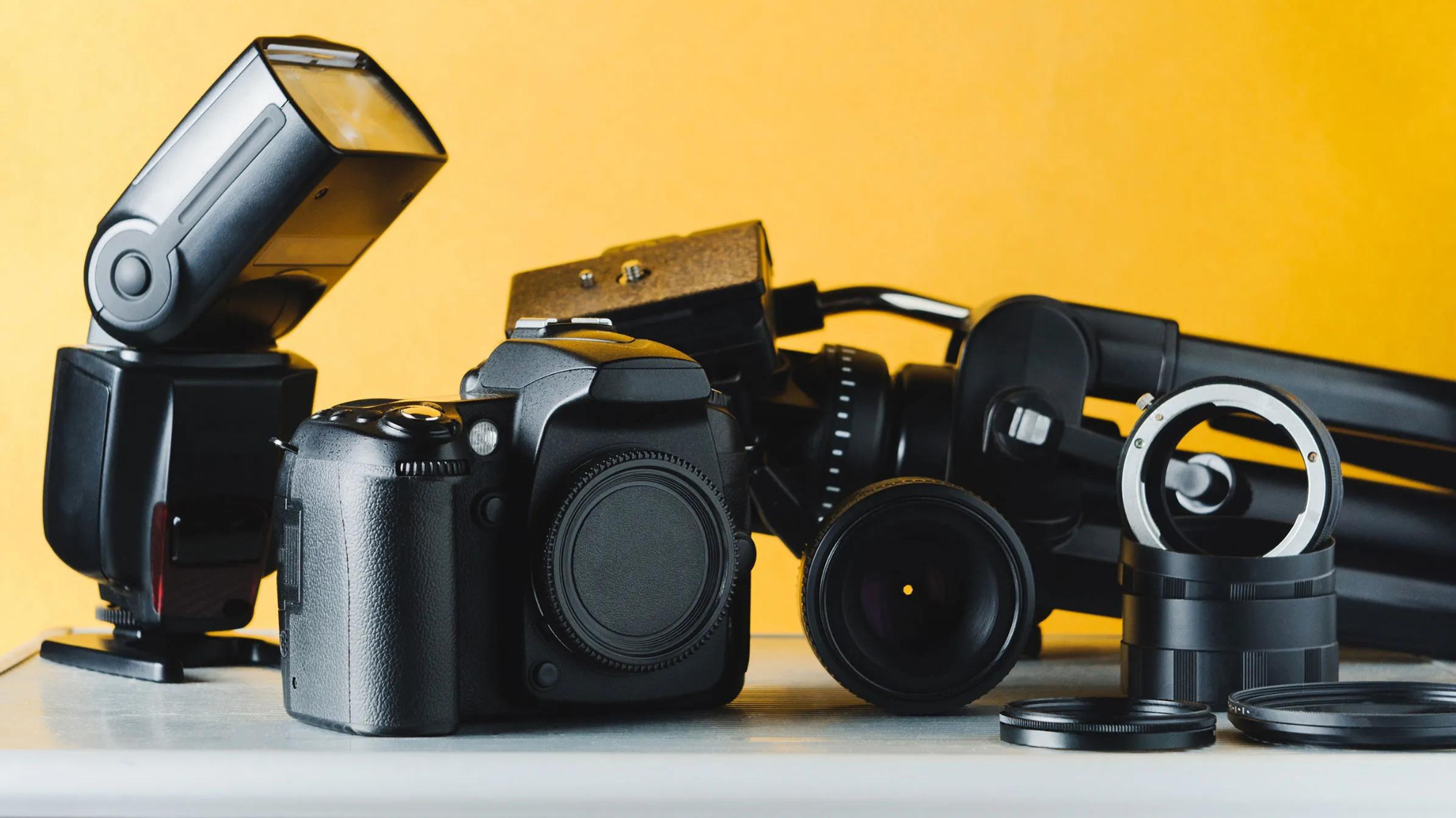 A selection of cameras and accessories sold by MPB