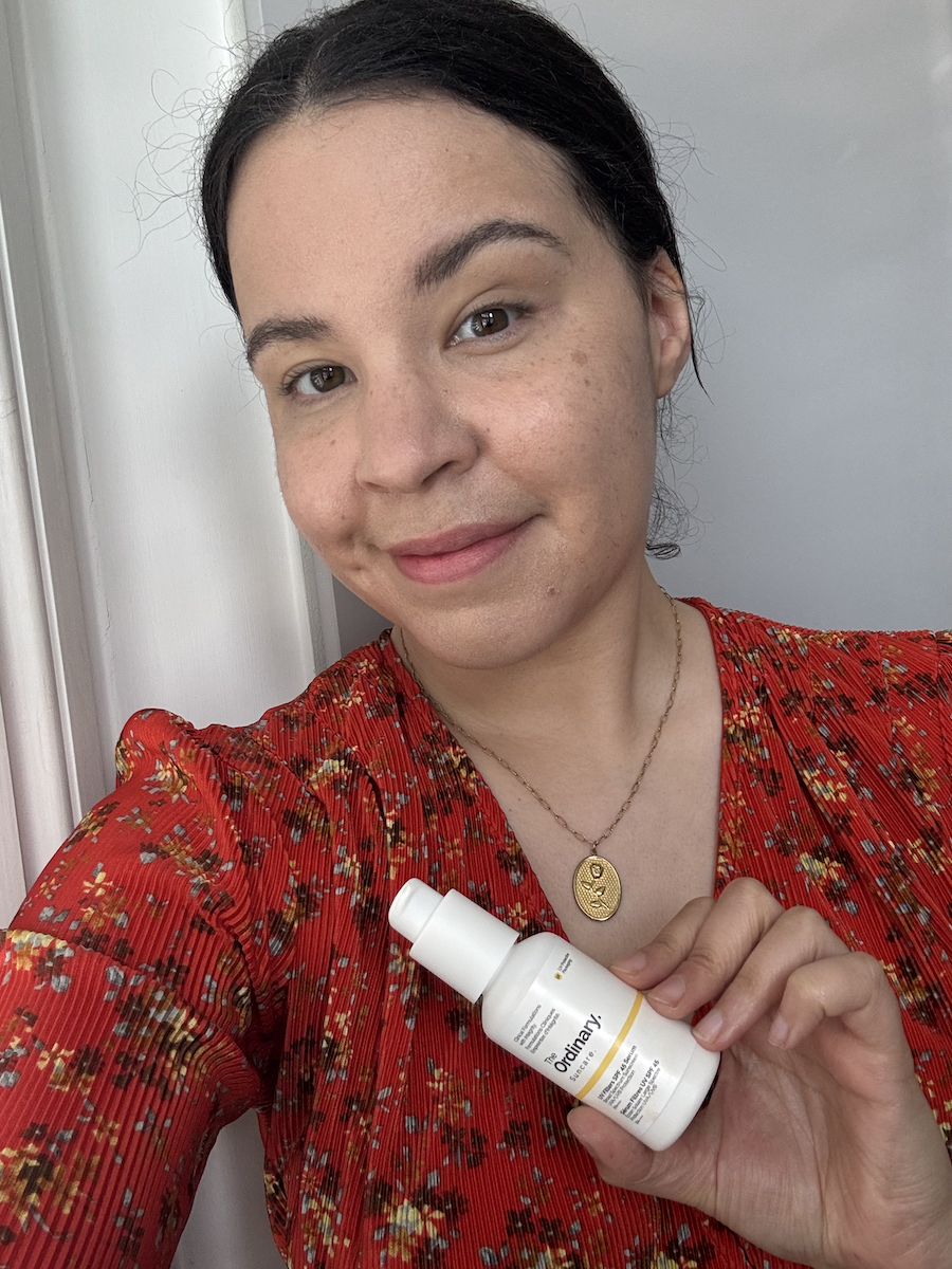 Mica Ricketts using The Ordinary UV Filters SPF 45 Serum