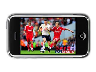 iPhone showing Sky Mobile TV