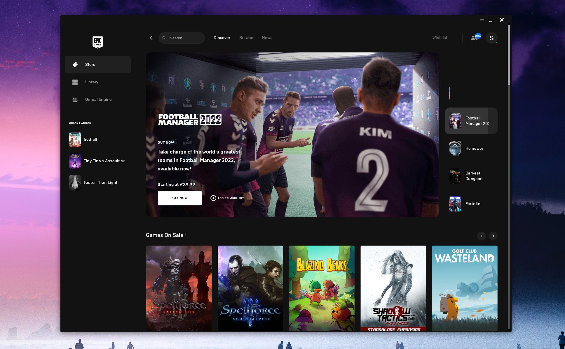 EPIC GAMES LAUNCHER 2021 Updated design video concept 