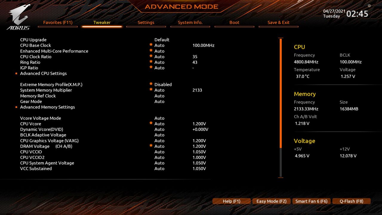 Gigabyte Z590I Aorus Ultra