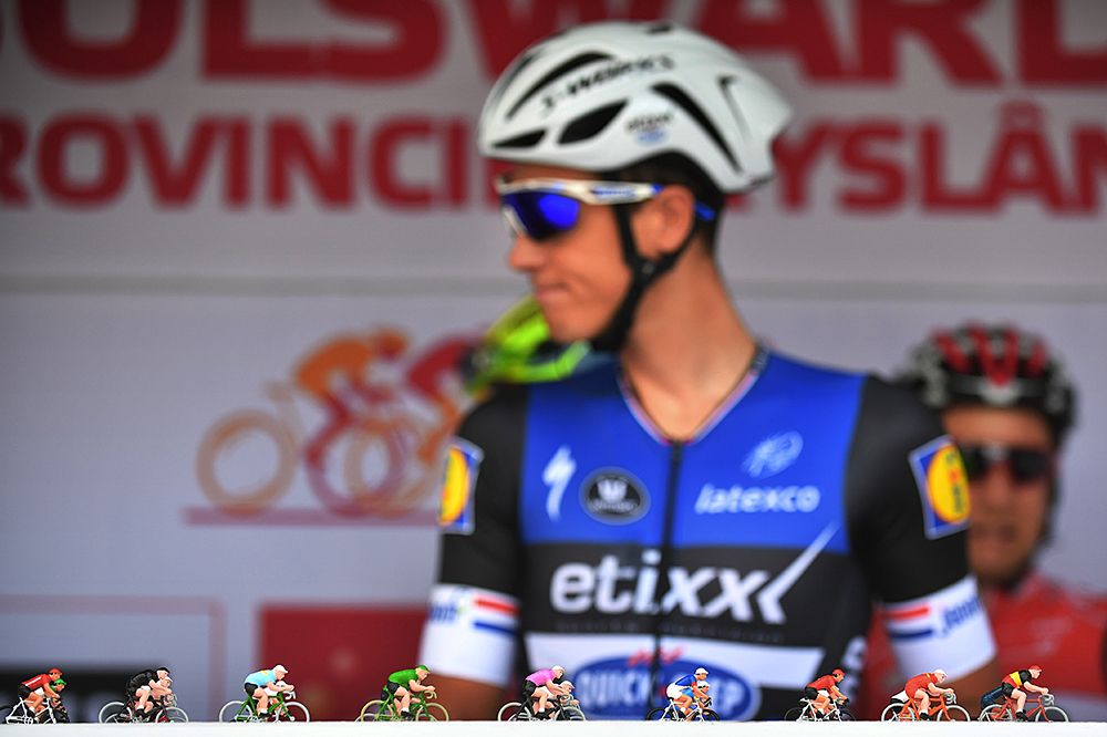 Riders signing in for Eneco Tour