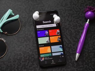 Spotify on the Pixel 4 XL