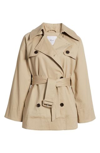 Lucien Cotton Blend Short Trench Coat