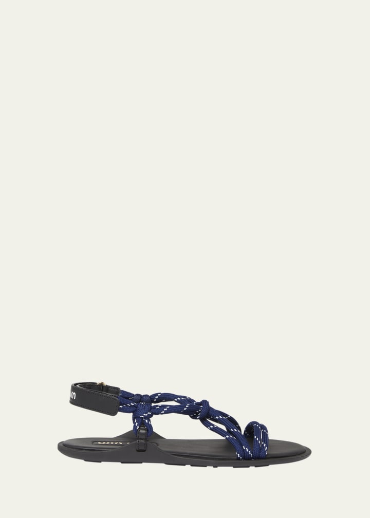 Nastro Cross Rope Grip-Strap Sandals