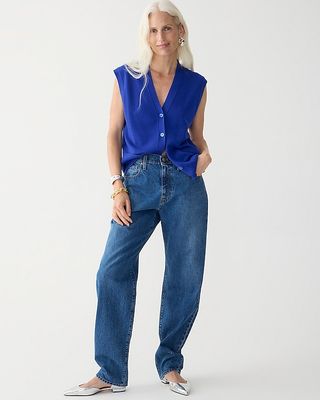 Slouchy-Straight Jean in Turney Wash