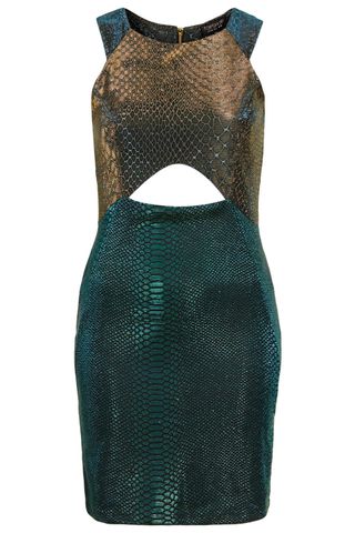 Topshop Snake Cut Out Bodycon Dress, £45