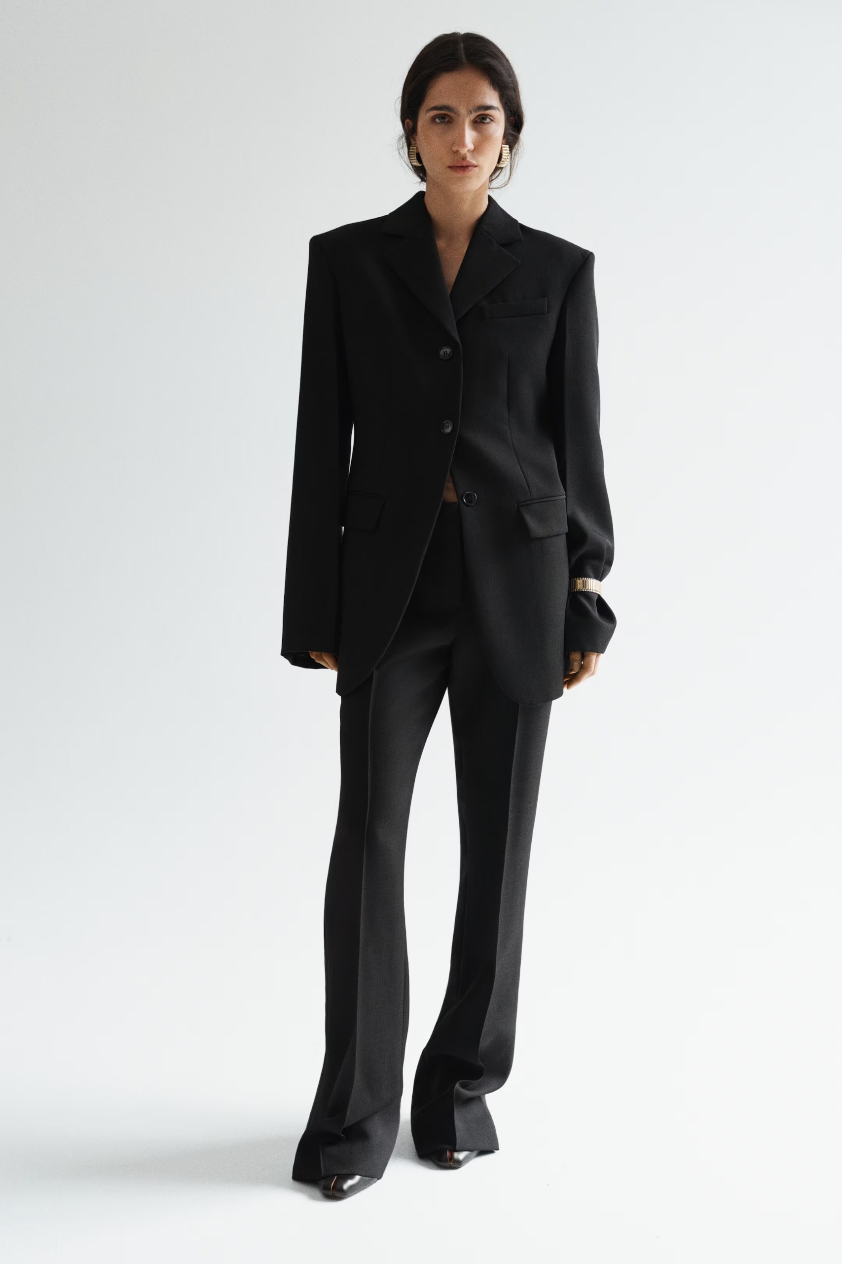 H&amp;amp;M, Single-Breasted Wool Blazer