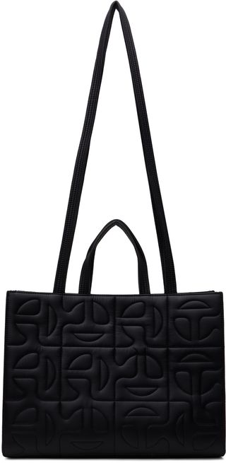 Medium sized black shopping bag
